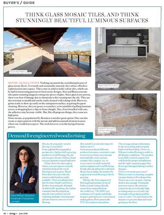 Living Etc The Home Magazine for Home Living featured BFT's CementStyle tile in their June 2018 issue.